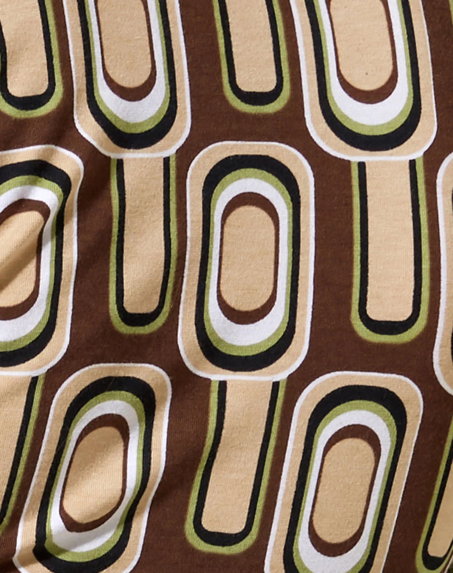 Portia Long Sleeve Top in Retro Spot Brown